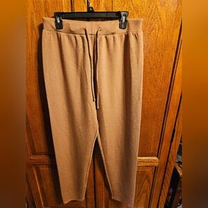 NWOT Pink Lily Women's Tan Lounge Type Pants SIZE XL